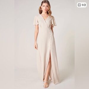 R.S.V.P Cream Maxi Dress